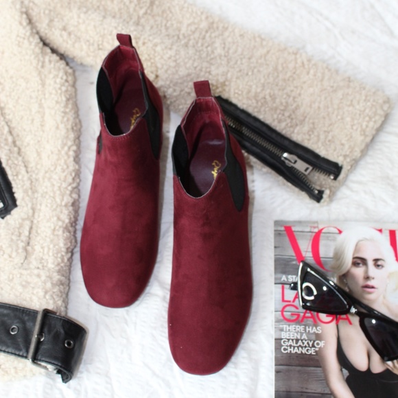🆕️//The Nellie// Burgundy Casual Bootie - Picture 7 of 7